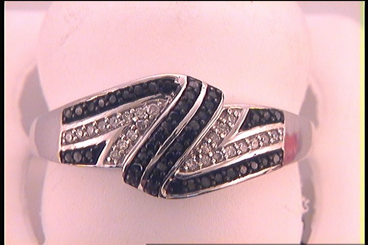 1/5CT-DIA BLACK DIAMOND RING