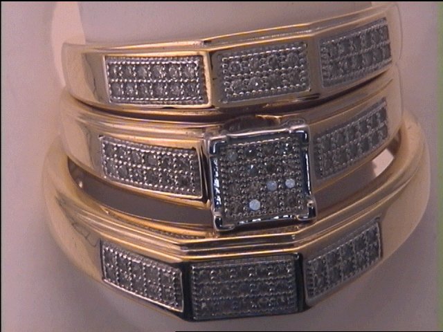 1/3CT-DIA MICRO-PAVE TRIO SET