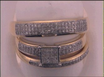 1/2CT-DIA MICRO-PAVE TRIO SET