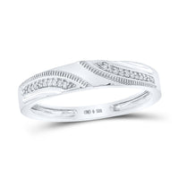 Load image into Gallery viewer, Sterling Silver His &amp; Hers Round Diamond Cluster Matching Bridal Wedding Ring Band Set 1/4 Cttw
