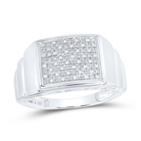 Load image into Gallery viewer, 1/10CT-DIA MICRO-PAVE MENS RING

