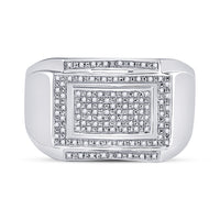 Load image into Gallery viewer, 1/5CTW-DIA MICRO-PAVE MENS RING
