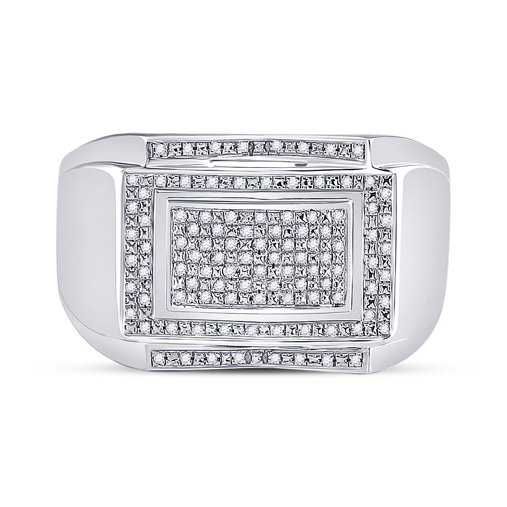 1/5CTW-DIA MICRO-PAVE MENS RING