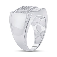 Load image into Gallery viewer, 1/5CTW-DIA MICRO-PAVE MENS RING
