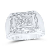 Load image into Gallery viewer, 1/5CTW-DIA MICRO-PAVE MENS RING
