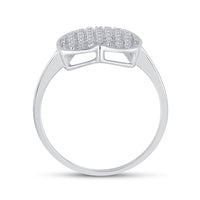 Load image into Gallery viewer, 1/10CTW-DIA P3 MICRO-PAVE GIFT HEART RING
