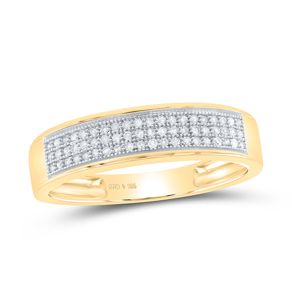 1/5CT-DIA MICRO-PAVE MENS BAND