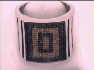 3/4CT-DIA YELLOW MICRO-PAVE MENS RING