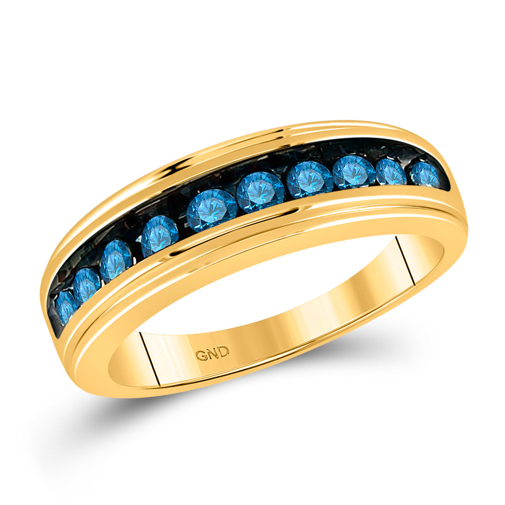 1/2CTW-DIA FASHION BLUE BAND