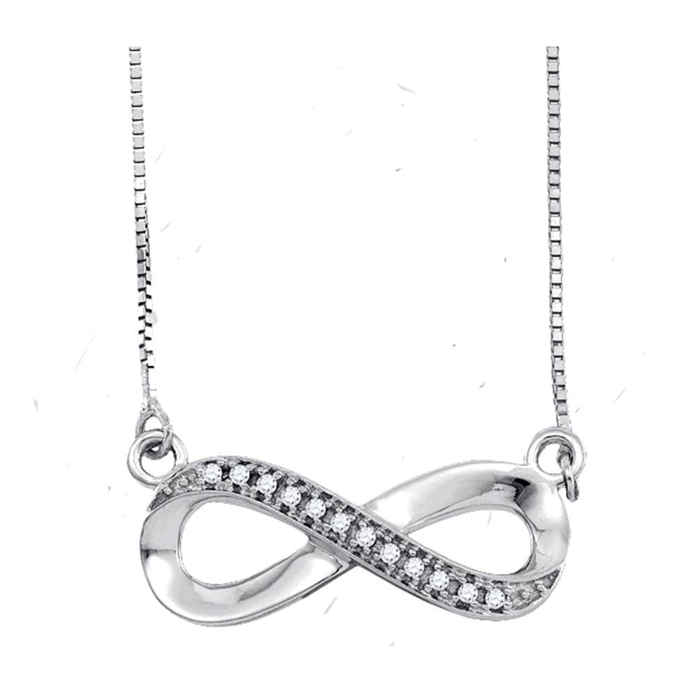 1/20CTW-DIA INFINITY NECKLACE
