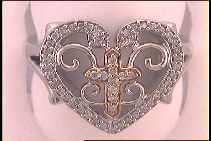 1/3CTW-DIA HEART RING