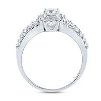 Load image into Gallery viewer, 14kt White Gold Womens Round Diamond Bridal Wedding Engagement Ring Band Set 1.00 Cttw
