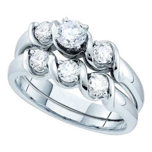 7/8CT-DIA 1/3CT-CRD BRIDAL SET