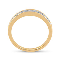 Load image into Gallery viewer, 14kt Yellow Gold Womens Princess Diamond Bridal Wedding Engagement Ring Band Set 1.00 Cttw
