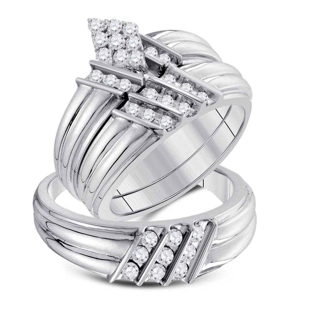 3/4CTW-DIA FASHION TRIO SET