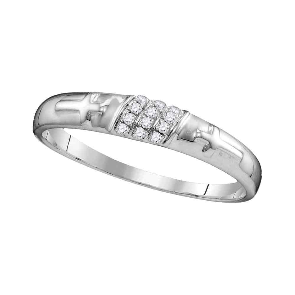 1/4CTW-DIA MICRO-PAVE TRIO SET