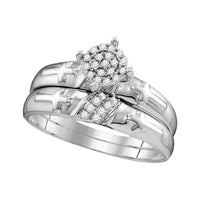 Load image into Gallery viewer, 1/4CTW-DIA MICRO-PAVE TRIO SET
