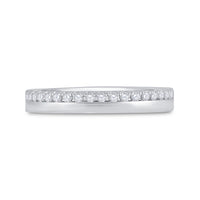 Load image into Gallery viewer, 14kt White Gold Womens Round Diamond Wedding Band Ring 1/5 Cttw
