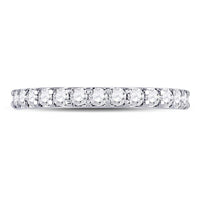 Load image into Gallery viewer, 14kt White Gold Womens Round Diamond Single Row Machine-set Wedding Band 1/2 Cttw
