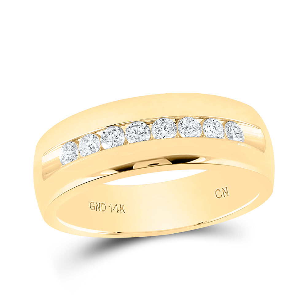 1/2CTW-DIA CN ACCUSET MENS BAND