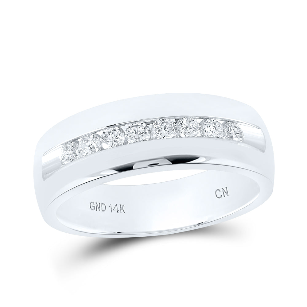 1/2CTW-DIA CN ACCUSET MENS BAND