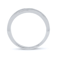 Load image into Gallery viewer, 10kt White Gold Mens Round Diamond Wedding Band Ring 1/2 Cttw
