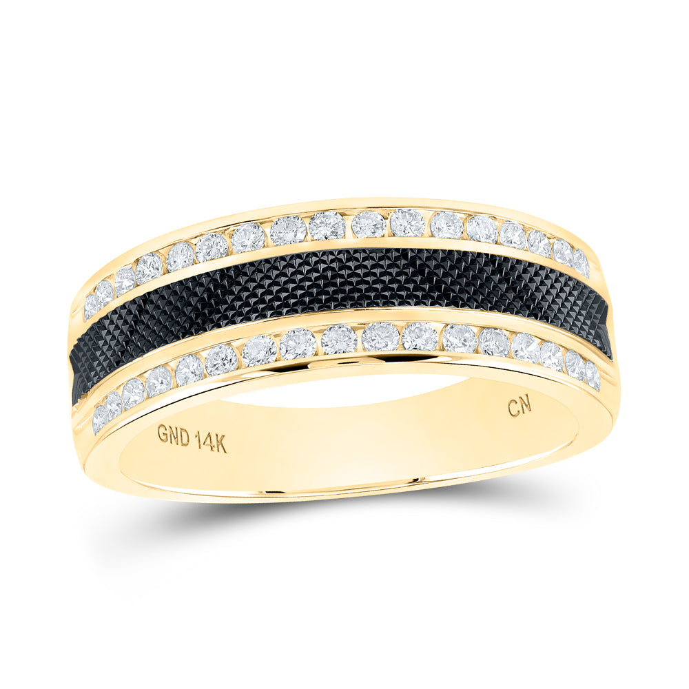 1/2CTW-DIA CN ACCUSET MENS BAND