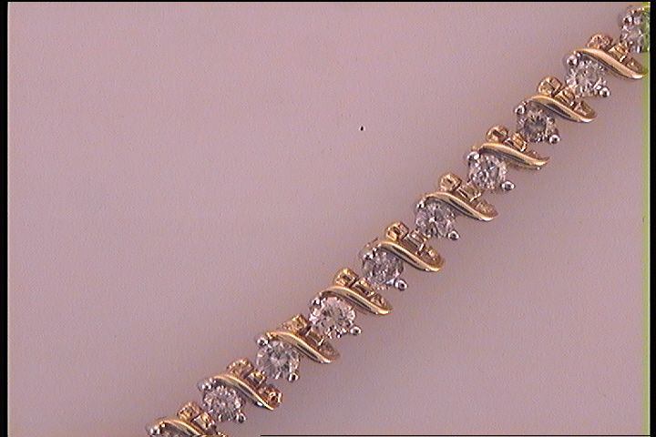 2 Cttw-DIA TENNIS YELLOW BRACELET