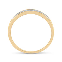 Load image into Gallery viewer, 10kt Yellow Gold Womens Princess Diamond Bridal Wedding Engagement Ring Band Set 1/2 Cttw
