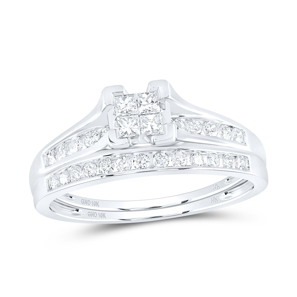 1/2CT-DIA BRIDAL SET SIZE-5