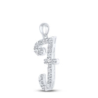 Load image into Gallery viewer, 1/10CTW-DIA LADIES INITIAL &quot;F&quot; PENDANT&quot;
