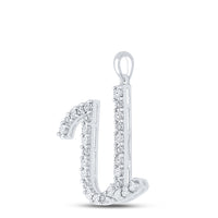 Load image into Gallery viewer, 1/10CTW-DIA LADIES INITIAL &quot;U&quot; PENDANT&quot;
