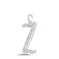 Load image into Gallery viewer, 1/10CTW-DIA LADIES INITIAL &quot;Z&quot; PENDANT&quot;
