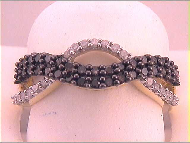 1/2CT-DIA FASHION BROWN RING