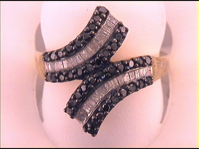 3/4CTW-DIA FASHION BLACK RING