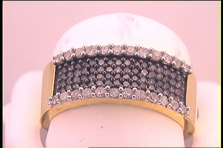 3/4CT-DIA FASHION BROWN RING