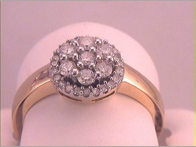 1/2CTW-DIA FLOWER RING