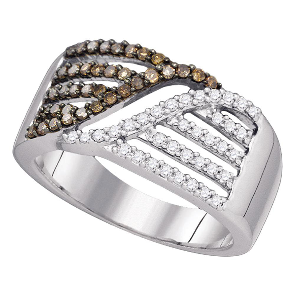 1/2CTW-DIA BRIDAL BROWN RING