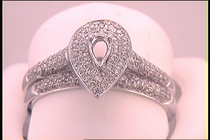 1/2CTW-DIA SEMI-MOUNT BRIDAL SET