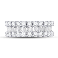 Load image into Gallery viewer, 14kt White Gold Womens Round Diamond Anniversary Band Ring 2-5/8 Cttw
