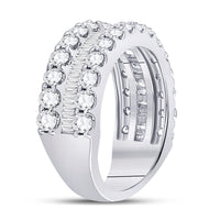 Load image into Gallery viewer, 14kt White Gold Womens Round Diamond Anniversary Band Ring 2-5/8 Cttw
