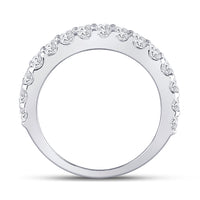 Load image into Gallery viewer, 14kt White Gold Womens Round Diamond Anniversary Band Ring 2-5/8 Cttw
