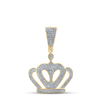Load image into Gallery viewer, 1/2CT-DIA P1P2 CROWN MENS CHARM
