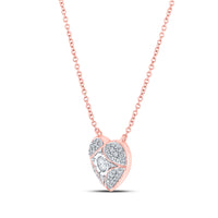 Load image into Gallery viewer, 1/3CTW-DIA HEART FASHION  NECKLACE
