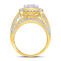 Load image into Gallery viewer, 14kt Yellow Gold Womens Princess Diamond Solitaire Bridal Wedding Engagement Ring 2.00 Cttw
