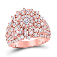 Load image into Gallery viewer, 14kt Rose Gold Womens Round Diamond Solitaire Bridal Wedding Engagement Ring 2.00 Cttw
