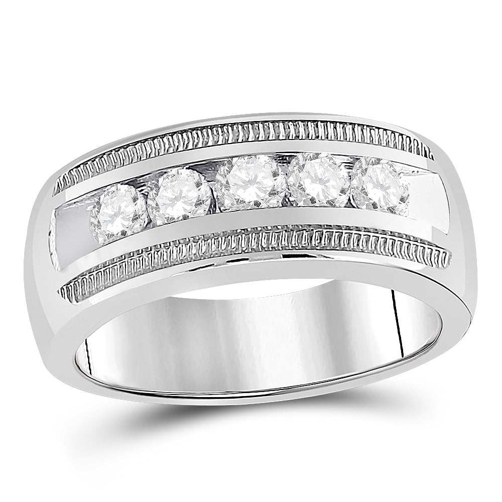 1 CTW-DIA CN  ACCUSET MENS RING