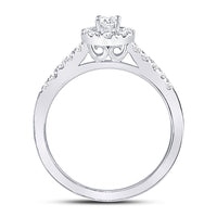 Load image into Gallery viewer, 14kt White Gold Womens Oval Diamond Solitaire Bridal Wedding Engagement Ring 1/5 Cttw (Certified)
