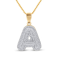 Load image into Gallery viewer, 1/2CT-DIA INITIAL &quot;&quot;A&quot;&quot; PENDANT
