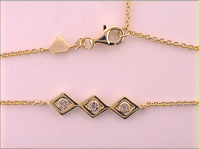 1/10 CTW-TRIPLE SET DIA BRACELET